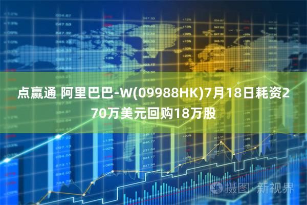 点赢通 阿里巴巴-W(09988HK)7月18日耗资270万美元回购18万股